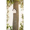 Alberts 355227 Bird House Protective Pointed roof Feeder, Rust Brown
