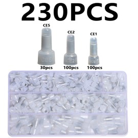 Shengbowi Closed Crimp Cap Terminal Wire Stripper Crimping Tool 22-16/16-14/12-10 AWG Gauge Wire Caps Connectors Gauge Nylon Insulated Terminals Connector