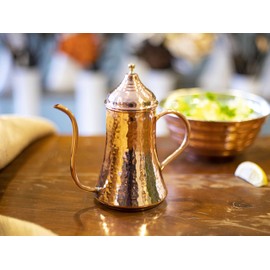 COPPER CONCEPT Copper Oil Dispenser for Kitchen, Handmade Olive Oil Dispenser Bottle, Real Copper, (10 Oz - 300 ml)