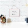 jojofuny Cute Mini Dry Erase Whiteboard with Detachable Hanging Rope