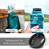 Linkidea 4 Pack Water Bottle Silicone Splashguard Compatible with Nalgene