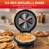 Electric Quesadilla Maker, 11' Quesadilla Press with Extra Stuffing Latch,