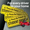 Adheisign Student Driver Magnet | Removable “Please Be Patient” Reflective