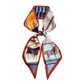 FONYVE Silk Head Scarf for Hair Fashion Headwrap for Women Lightweight Neck Tie