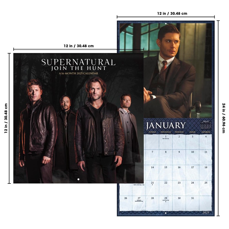 2025 Supernatural Wall Calendar