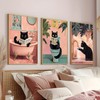 EIBEILI 3 Pack Black Cat Diamond Art Kits for Adults,