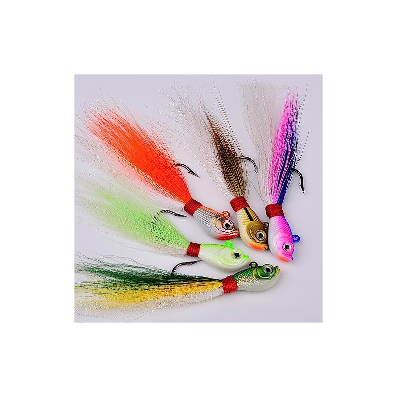 FOLANDO Sinking Metal Jig Lure 11cm 14 g with Feather