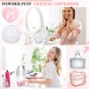 Tioncy 4 Pcs Large Body Powder Puff and Container Extra