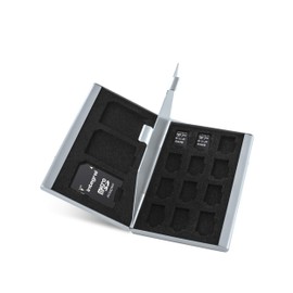 Integral 64GB 2-pack Micro SD Card with a 12 Slot Protective Metal Card Case - 4K Ultra-HD Video Premium High Speed Up to 100MB/s Read Speed - Microsdxc V30 UHS-I U3 C10 A1