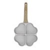 Egg Frying Pan Nonstick Heart Shaped 4 Cup Uniform Heating