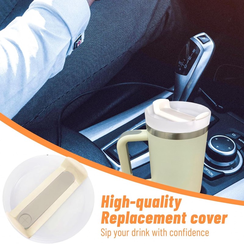 Scinzene Travel Tumbler Lid, Reusable Replacement Lid, No Leakage Replacement