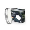 Commercial Electric Flexinstall LED 10 in. Brushed Nickel Cut Out