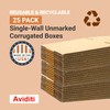 Aviditi 10 x 6 x 5 Corrugated Cardboard Boxes, Small