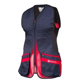 Beretta Women's Silver Pigeon Evo Range Hunting Ambidextrous Vest, Navy/Red, Medium