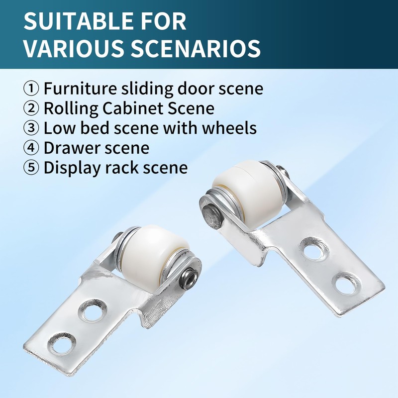 8 Pack 15mm Dia Wheel Sliding Door,Wheel Sliding Door Track