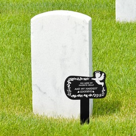 Grave Decorations for Cemetery Acrylic Memorial Stakes Grave Decor Markers Sympathy Garden Stake Waterproof for Gift Cemetery Outdoors Yard