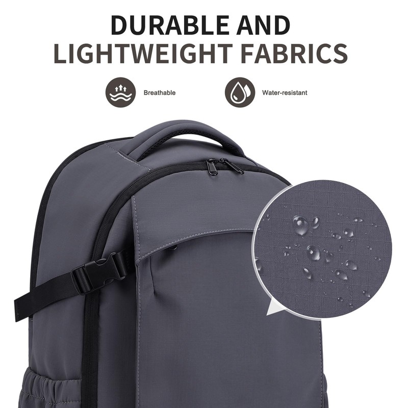 SUIKIHUM Travel Backpack for Women and Men, Lightweight 15.6" Laptop