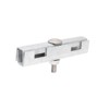Zaundirekt U Mat Connector, Hot-Dip Galvanised, U-Shape, Includes A2 Screw