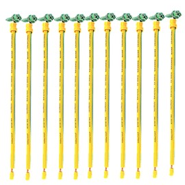 grounding Pigtails with Ground Screws - 12AWG, 8-inTwisted Pair, 5mm Crimped Terminals with Screws - Ideal for Photovoltaic Panel, Cable Tray, Junction Box, Equipment Grounding, and More (11)
