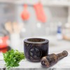 Kaizen Casa Wooden Mortar and Pestle Garlic Masher Hand Grinder