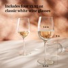 Libbey 4 Piece Signature Kentfield Classic White Wine Set, 13