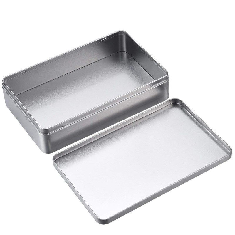 MMBOX 8.5 by 5.3 by 1.9 Inch Silver Rectangular Empty