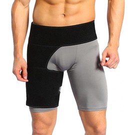Thigh Sleeve and Hip Support Wrap. Adjustable Neoprene Brace for Hamstring, Quad, Pulled Muscles, Lower Back, Sciatica Nerve, Hip Flexor, Strain, Arthritis for Men and Women