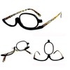 Makeup Glasses Magnifying Fold Flip Down Eye Makeup x1.5 x2.0