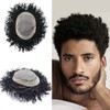 Afro Toupee HAIR WONDERS Durable Fine Mono Base Afro Toupee