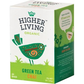 Higher Living Organic Green Tea Chai 20 Teabags