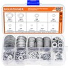 HELIFOUNER 600 Pieces 9 Sizes 304 Stainless Steel Flat Washers