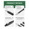 Voomey Professional Telescopic Extension Pole 2.3-4 ft Dual Paint Roller