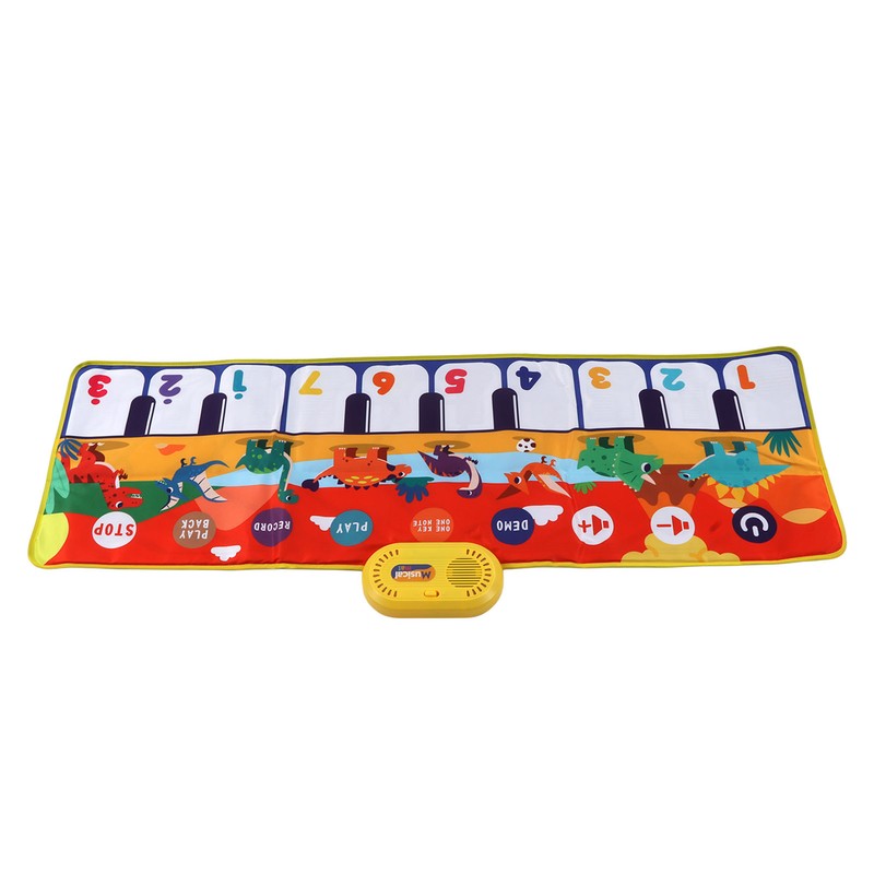 Music Piano Keyboard Dinosaur Picture Adjustable Sounds Music Touch Play