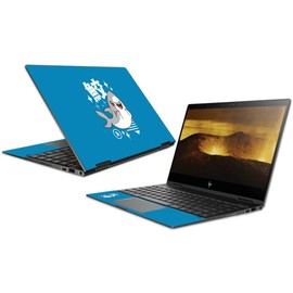 MightySkins Skin Compatible with HP Envy x360 Convertible 13" (2018) - Shark Kawaii | Protective, Durable, and Unique Vinyl Decal wrap Cover | Easy to Apply, Remove | Made in The USA