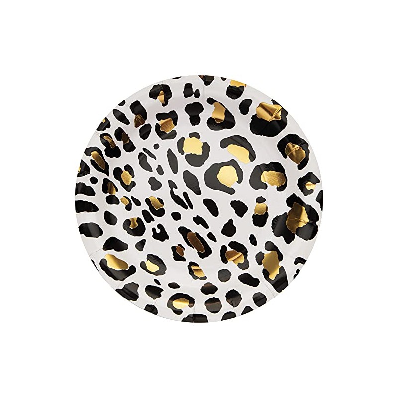 Leopard Paper Plates, 8 ct