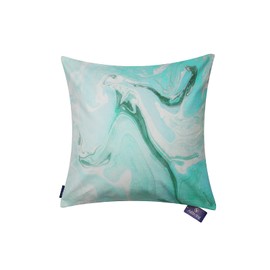Aitliving Marbling Green/Beige Throw Pillow Cushion Cover 50x50cm Mable Ink 20"x20" Multicoloured Decorative Pillowcase Ocean Art Abstract Painted 100% Cotton Print Cotton Canvas/Cotton Linen
