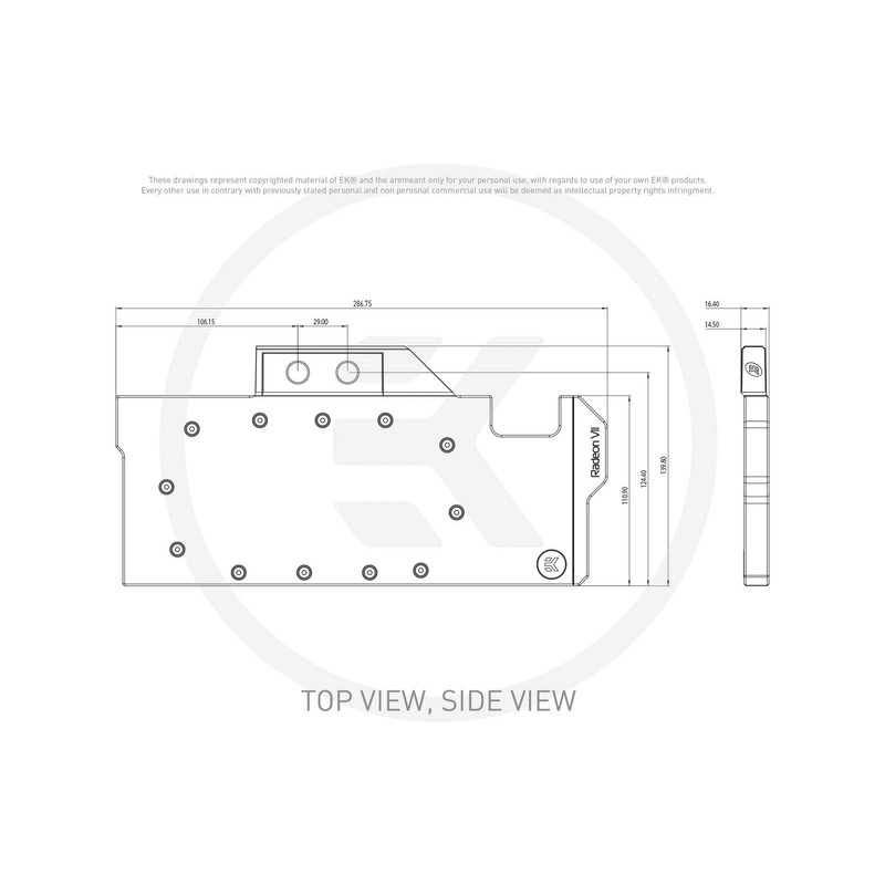 EK Water Blocks 3831109816714 - EK-Vector Radeon VII Backplate -