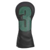 SHABIER Black Golf Headcover with No.3 Design for Golf #3