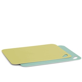 Zeller 26157 Chopping Mat Set 2-Piece Plastic Lime/Mint Approx. 38 x 29 cm Chopping Board Dishwasher Safe
