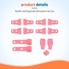 JeCar 13pcs Pink Full Set Door Hinge Cover Trim Overlay