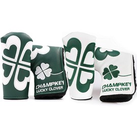 Putter Cover Headcover Fits Scotty Cameron Odyssey Magnetic Closure Pin Clover (White)