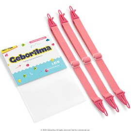 Geborilma Lightweight Kids Glasses Strap for Girls - Set of 3 Rose Glasses String for Kids, Toddlers and Babies - Snug and Cute Glass Bands for Kids Sunglasses, Eyeglasses and Normal Eyewear