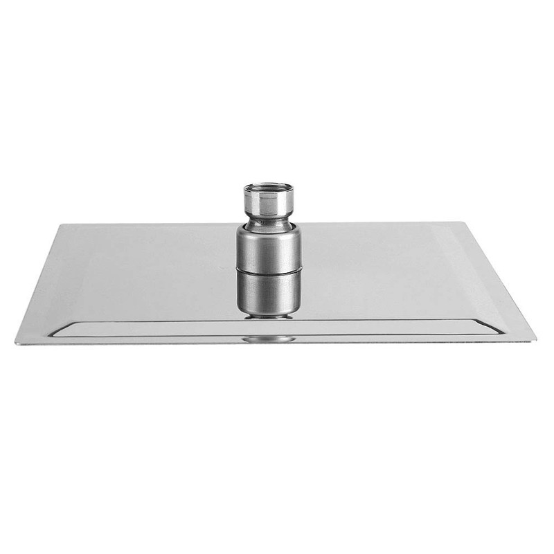 Jeffergarden 8 inch square ultra-thin stainless steel shower head rain