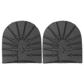 Watris Veiyi A Pair Boot Heel Replacement Pads, Non-Slip Shoe Sole Protector, Rubber Sole Protector for Sneakers, Shoe Repair Kit for Women Men Leather Shoes(Black Heel)