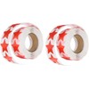 PLAFOPE 2rollos Pegatinas Bronceadoras Forma De De Autoadhesivas Perforadas Para