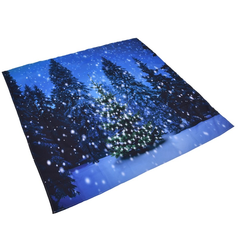 Christmas Tapestry Exquisite Christmas Tree Pattern Wall Hanging Blanket for