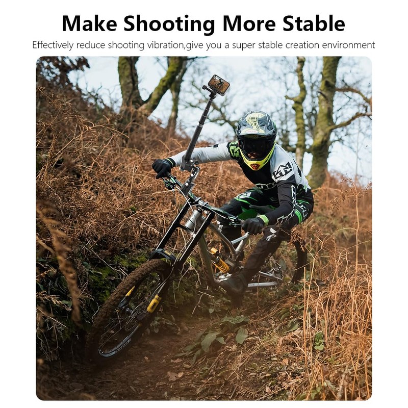 Motorcycle Mount Kit (2-Pack) for Insta360 X5 X4, Pole Clamp