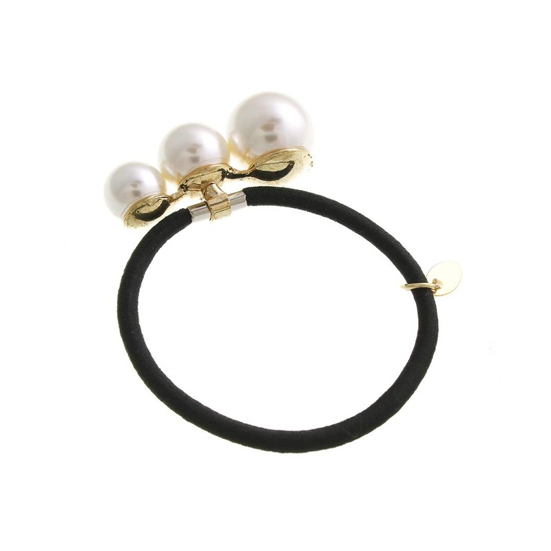 VingTAINE H7319-A-3TU-HGOM Pearl Design, Pony Hook, Hair Cuff, Hair Elastic,