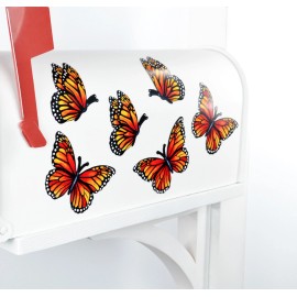 Butterfly Mailbox Magnet Partial Cover Monarch Butterfly Set of 6 or Set of 2 Muti Use - Monarchs Set of 6