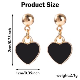 Heart Earrings, Heart Earring, Earrings Heart Shape, Heart Stud Earrings, Women's Heart Earrings for Women, Heart Earrings Valentine's Day, Earrings Hanging, Exquisite Jewellery for Women, Alloys, 0